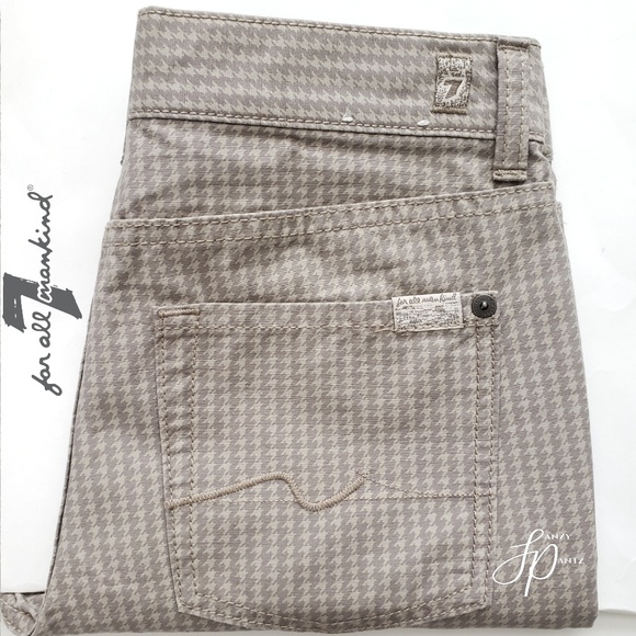 7 For All Mankind Other - 7FAM jeans Girl's 12 houndstooth straight leg  D5